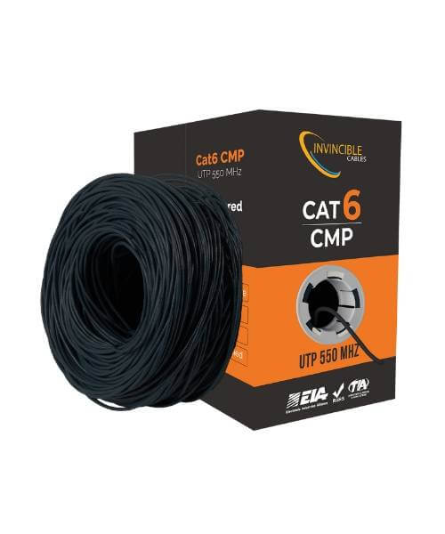 Cat6 plenum ethernet cable (Black)